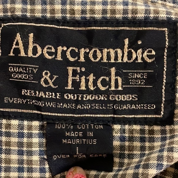 ABERCROMBIE and Fitch long sleeve button down shirt size L - Picture 4 of 4